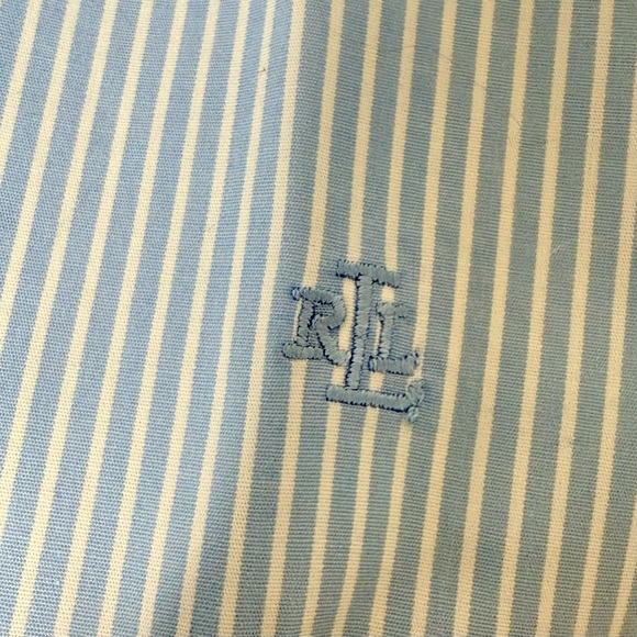 Ralph Lauren Light Blue and white Striped Shirt - Picture 3 of 9